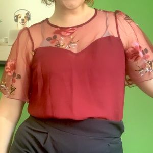 Primark Floral Embroidered Bodysuit